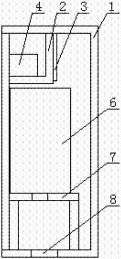 Safety switching station with compact structure