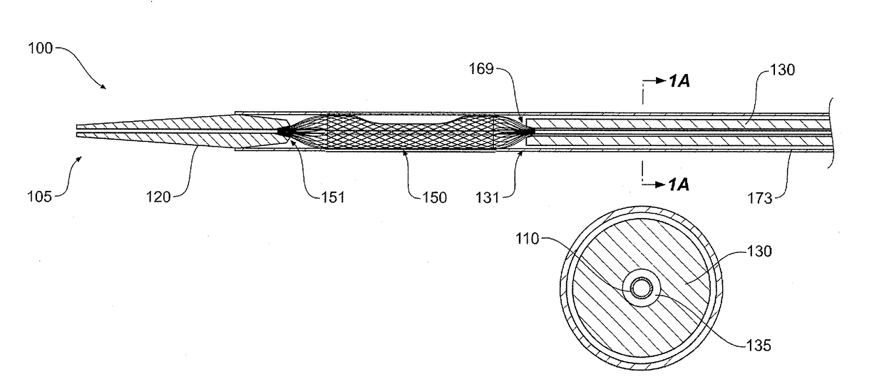 Medical device for temporary deployment into a bodily lumen