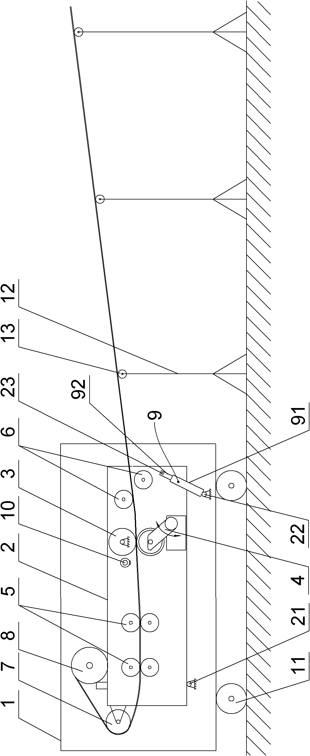 Metal roof board forming device