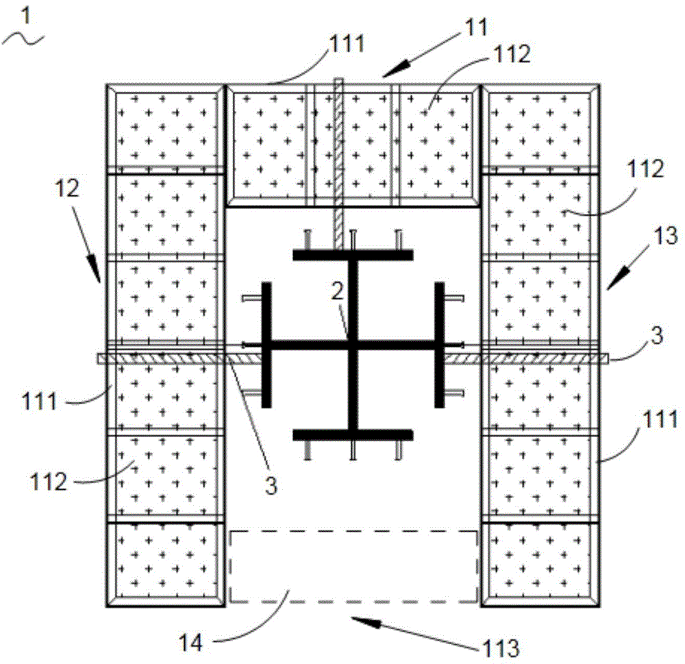 Steel column mounting operation platform and mounting method thereof