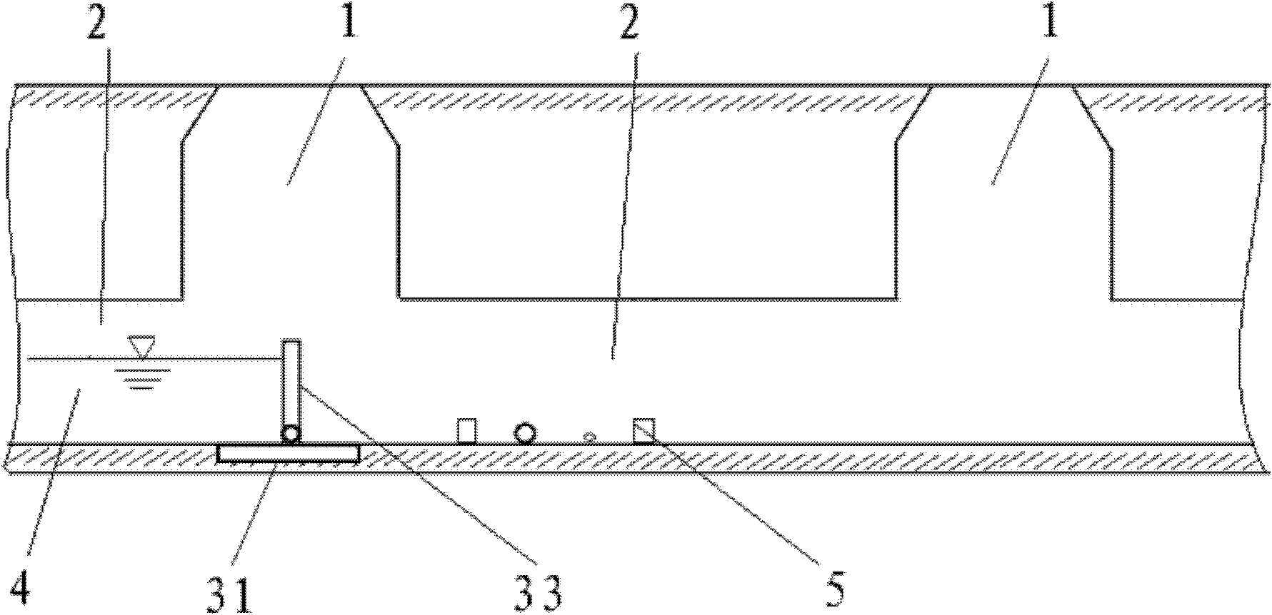 Automatic flushing device for urban drainage pipeline system