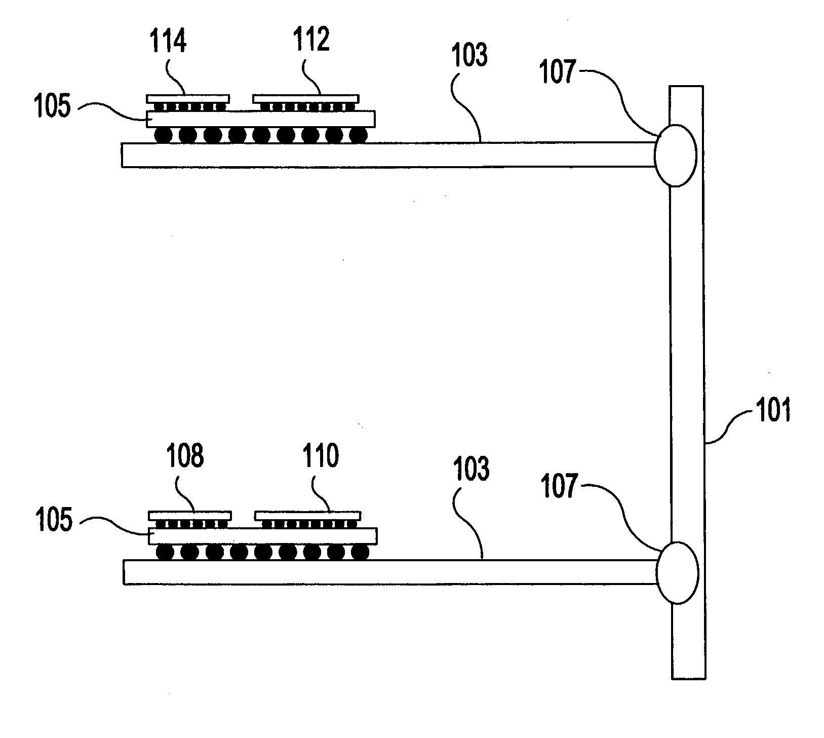 Method for in-situ continuity check on an optical bus