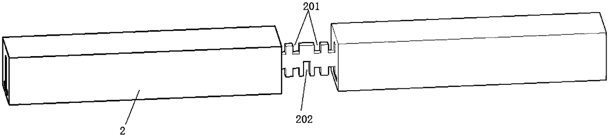 Joint tenon-mortise structure of square steel tube structures and steel reinforced concrete beams and method