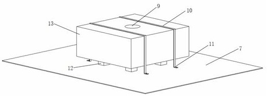 Polystyrene square box core mold construction method for hollow floor system