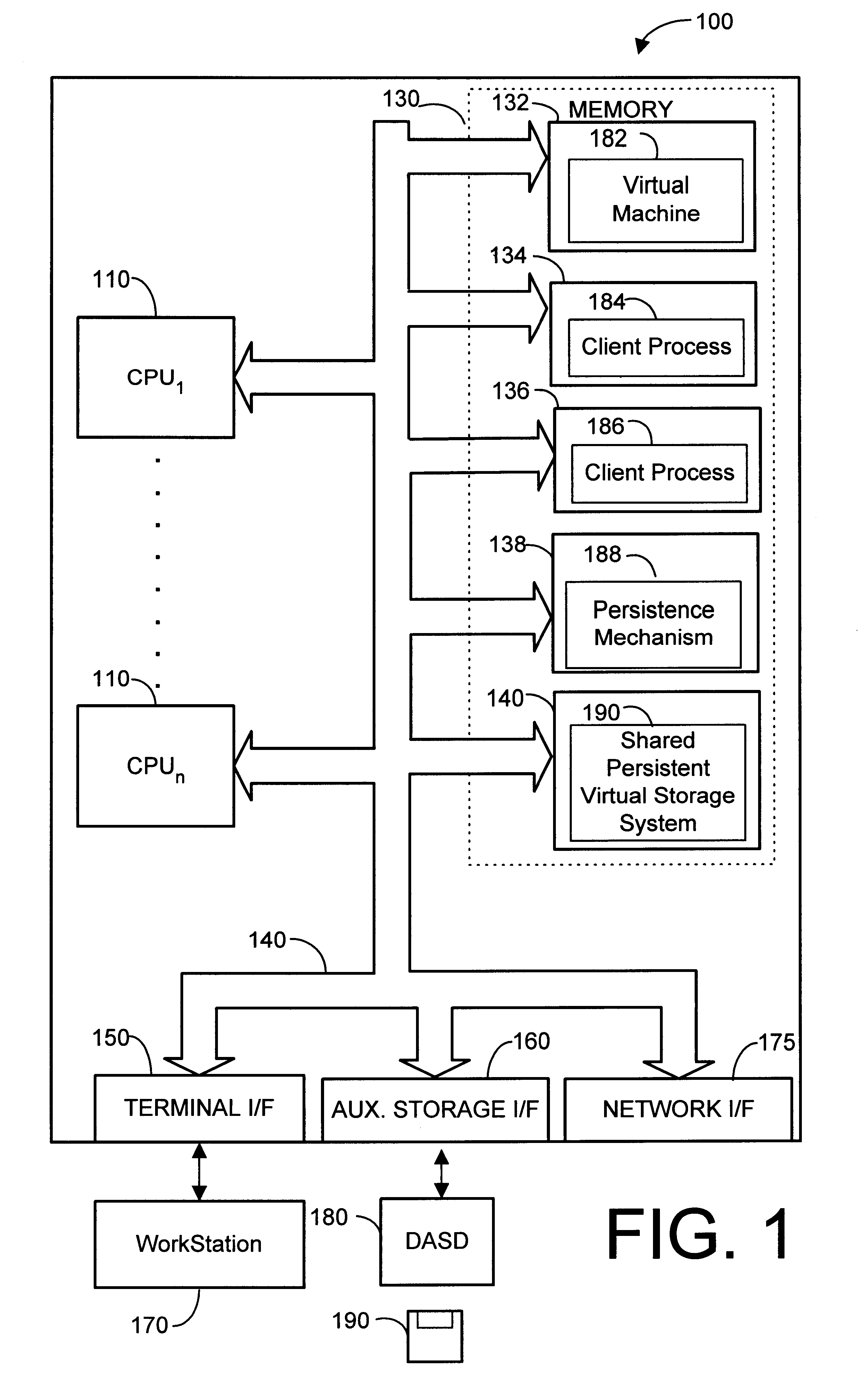 System and method for storage of shared persistent objects