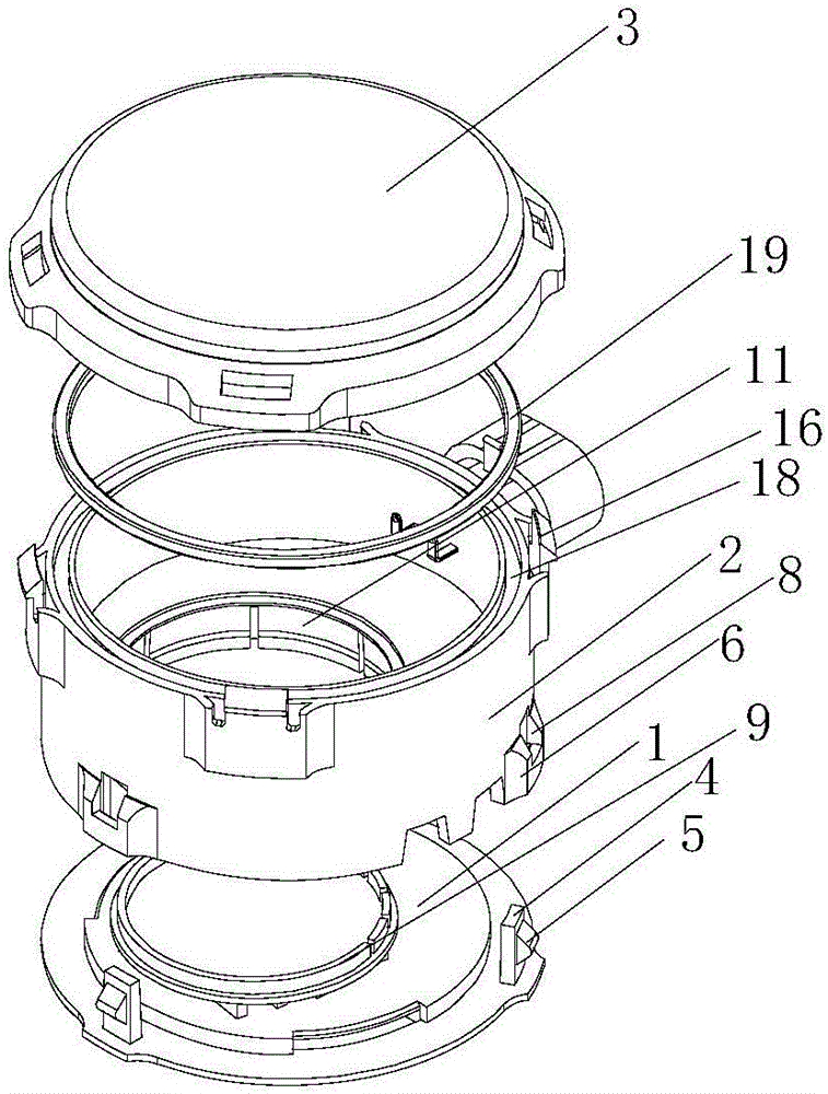 Low-frequency loudspeaker case device and production process