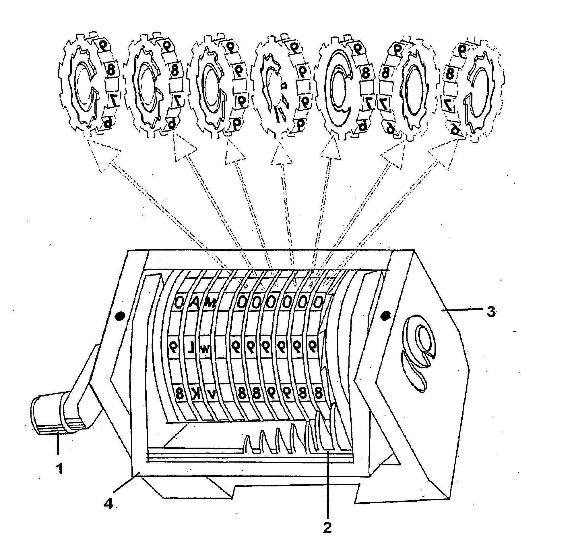 Method and an apparatus for printing sequential characters