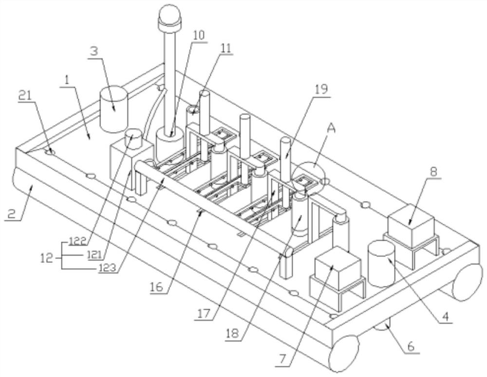 Floating type automatic cruise ecological water quality purification device