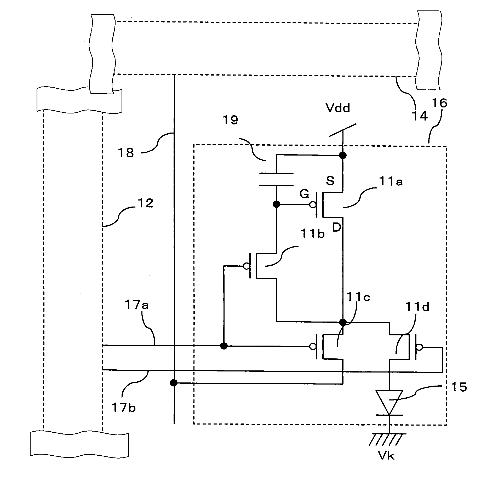 Circuit for driving self-luminous display device and method for driving the same