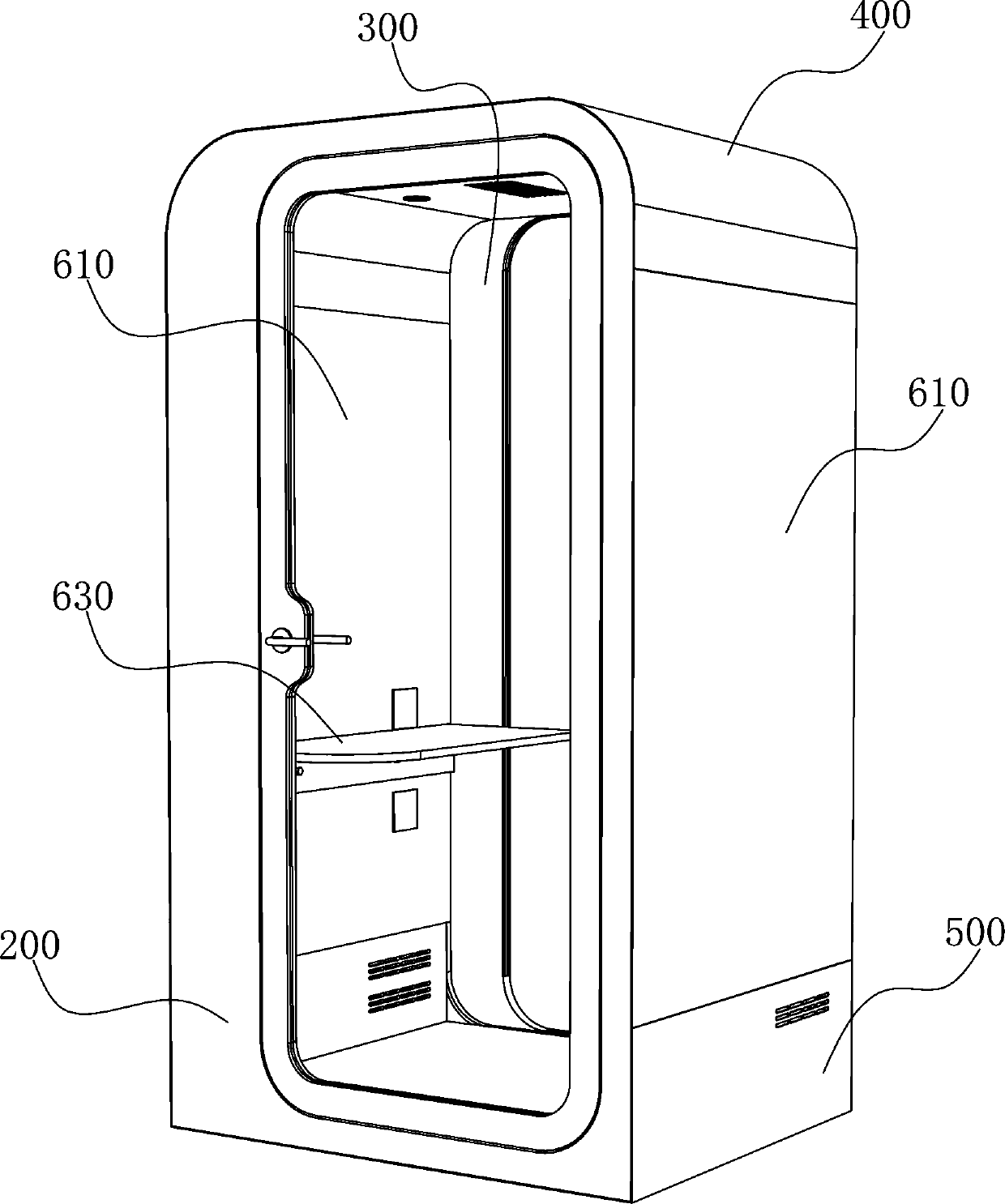 Indoor sound insulation structure independent of external environment