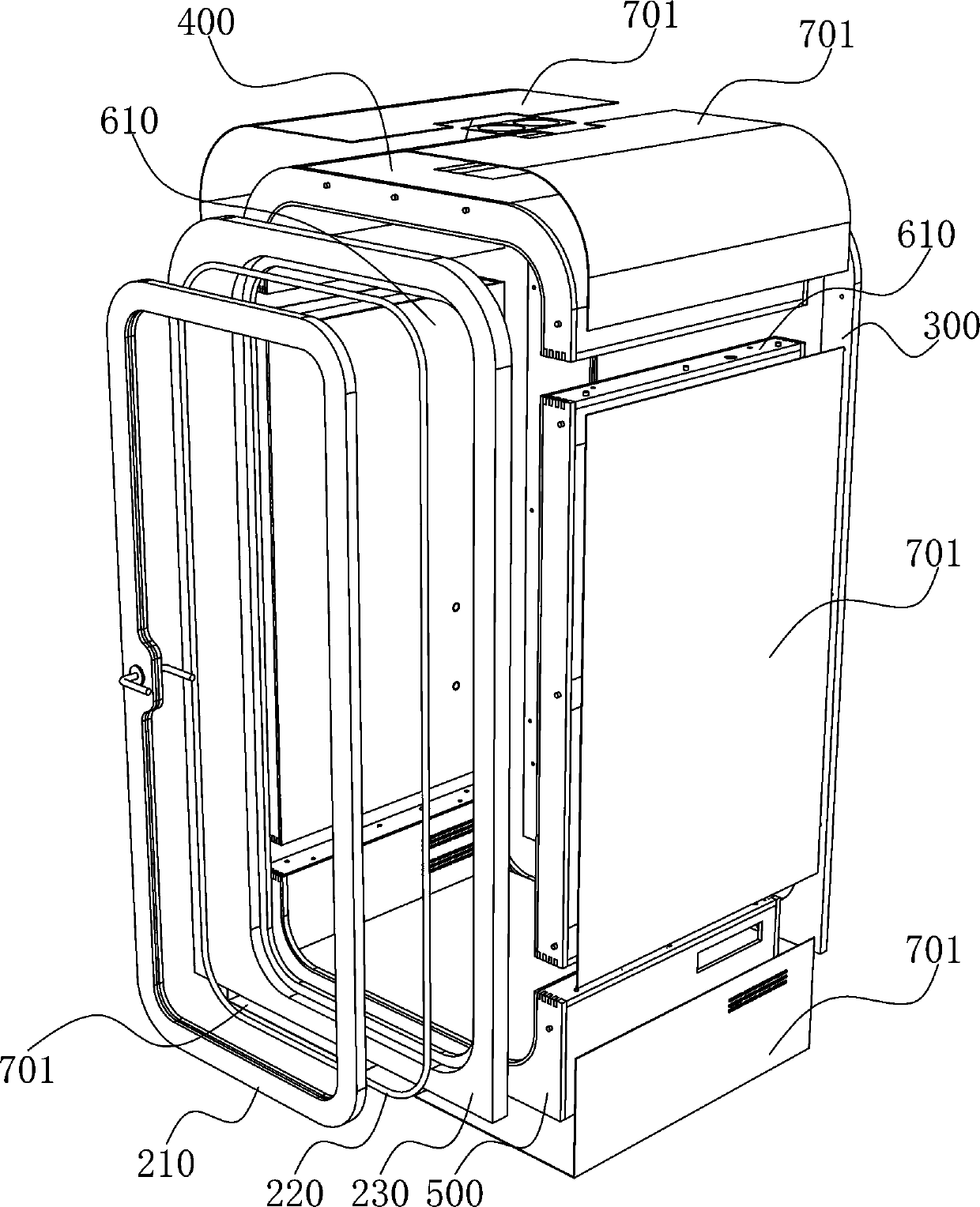 Indoor sound insulation structure independent of external environment