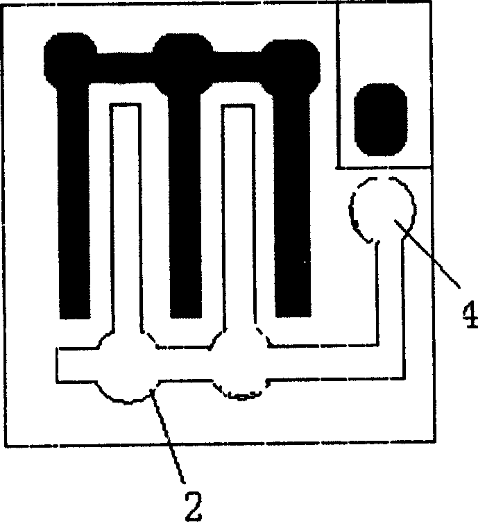 Method for testing power type LED thermal resistance and special purpose chip thereof