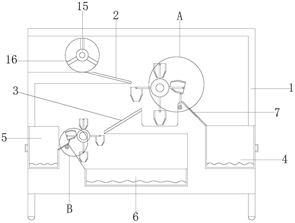 A rack with sorting function