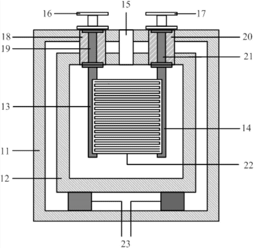 Waveguide calorimeter and double-load calorimetric low-power standard device including same