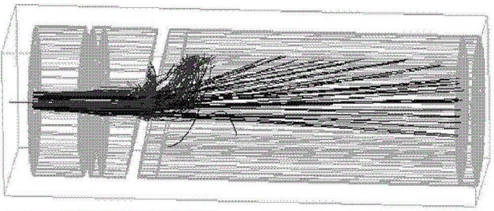 Non-axisymmetrical double-inclined-plane multistage depressed collector electrode