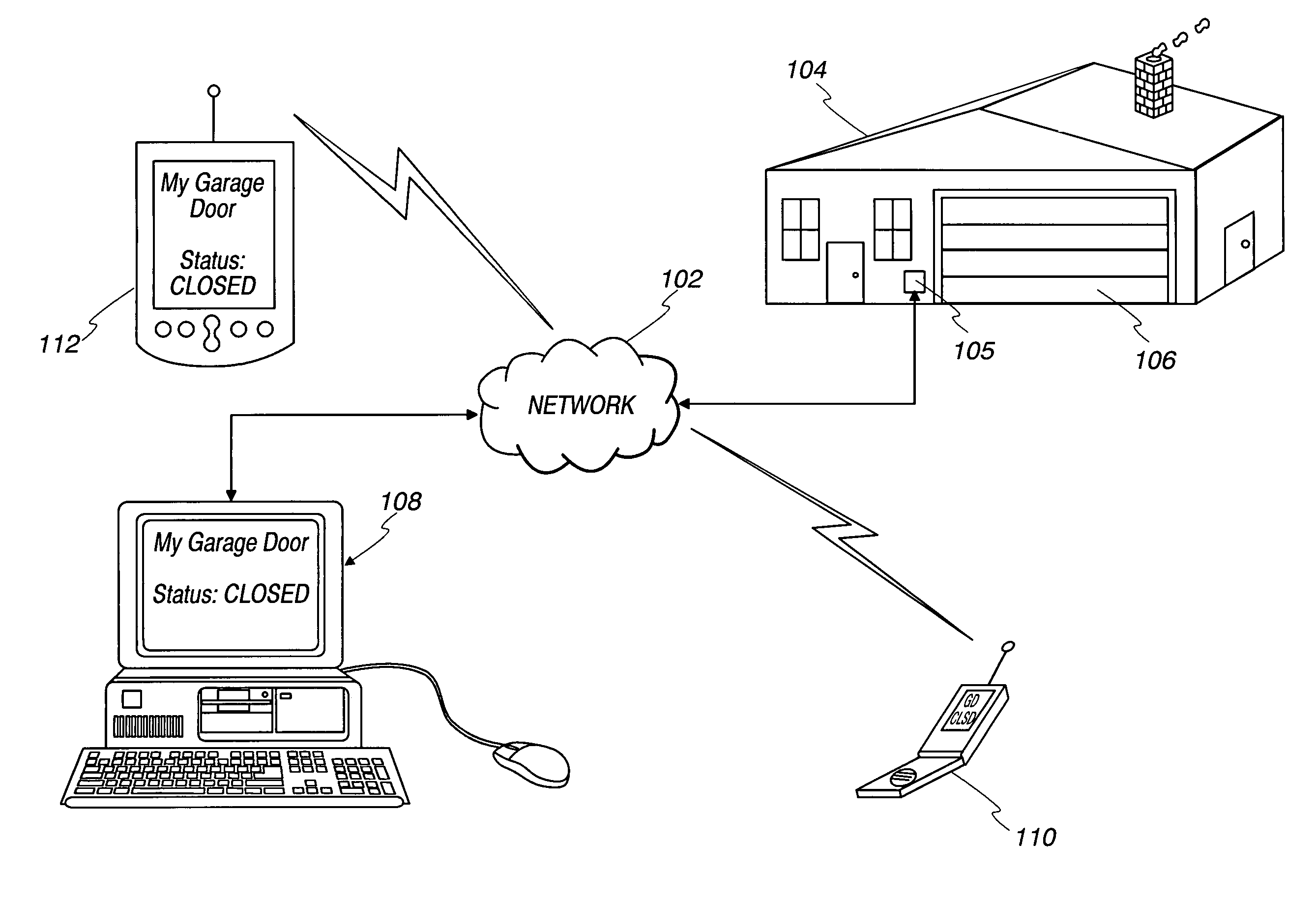 Method and apparatus for monitoring a movable barrier over a network