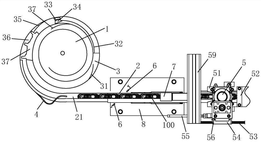 Split type photovoltaic junction box feeding device