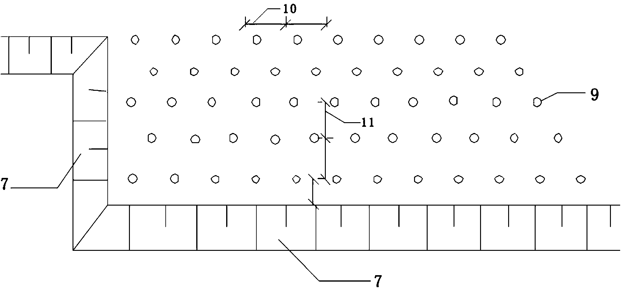 Adjacent existing railway steep mountain loosen control blast construction method