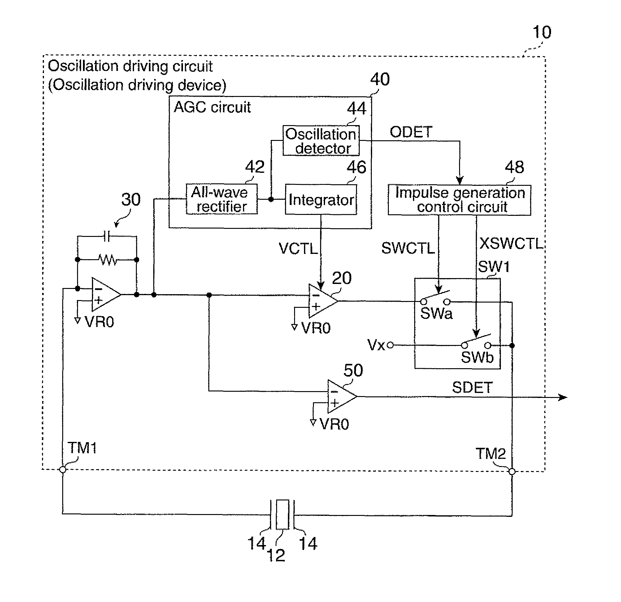 Oscillation drive device, physical quantity measurement device and electronic apparatus