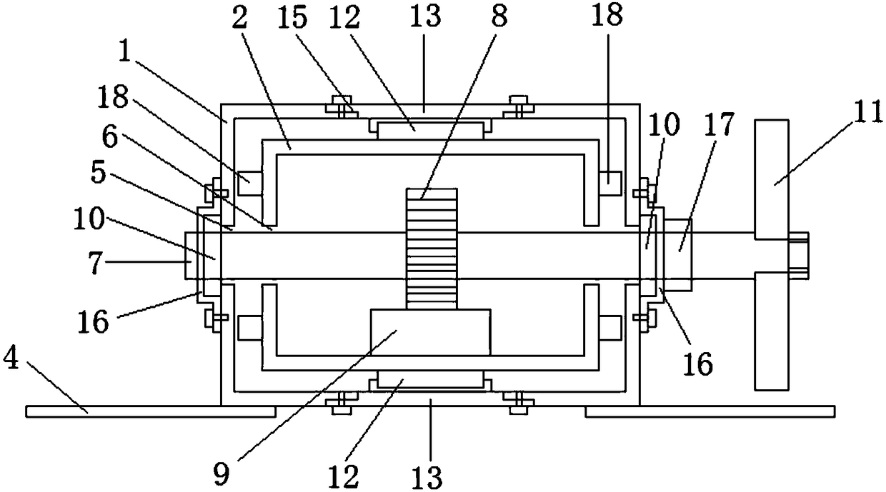 Belt tensioning device