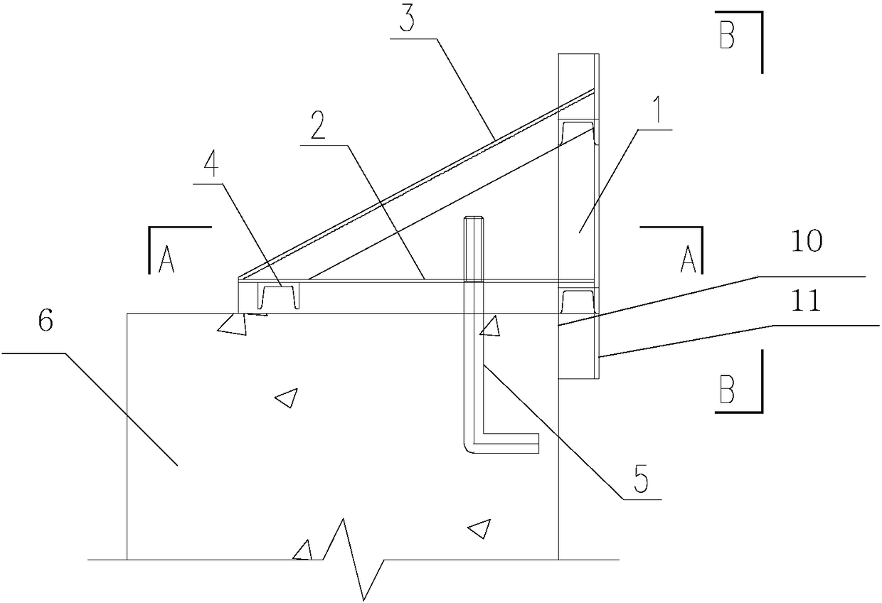 Detachable supporting device and method for crossing hole