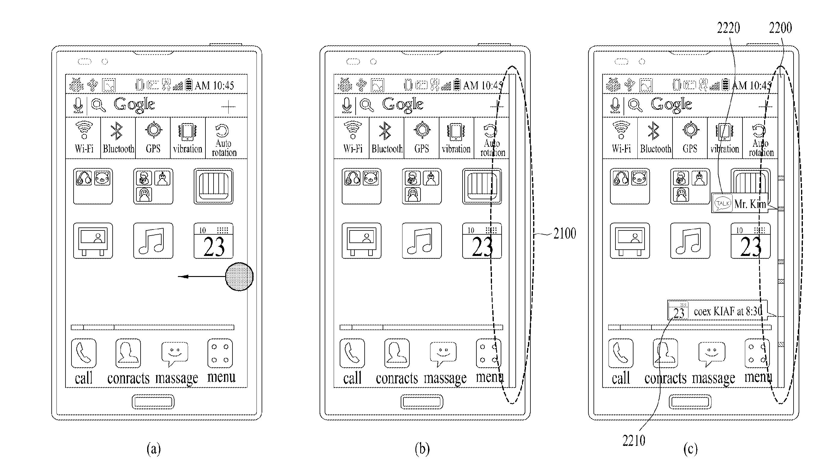 Apparatus for processing a schedule interface and method thereof