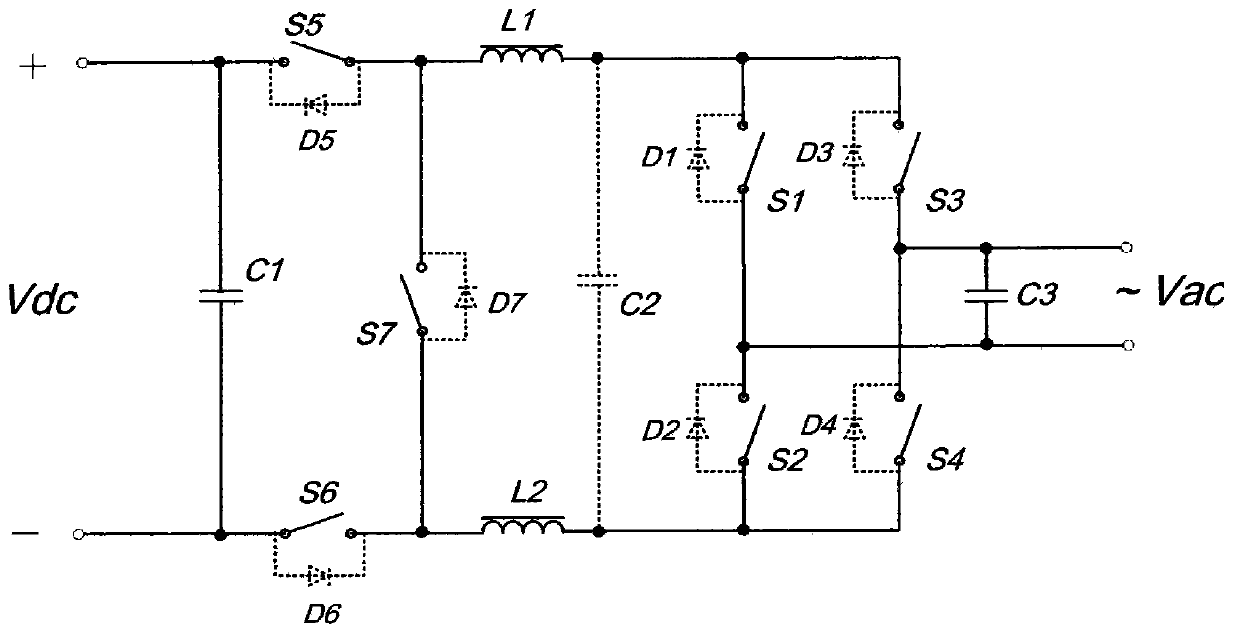 Bi-directional converting topology