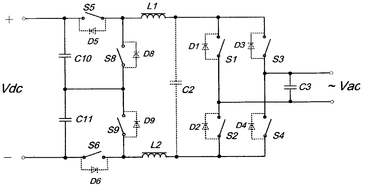 Bi-directional converting topology