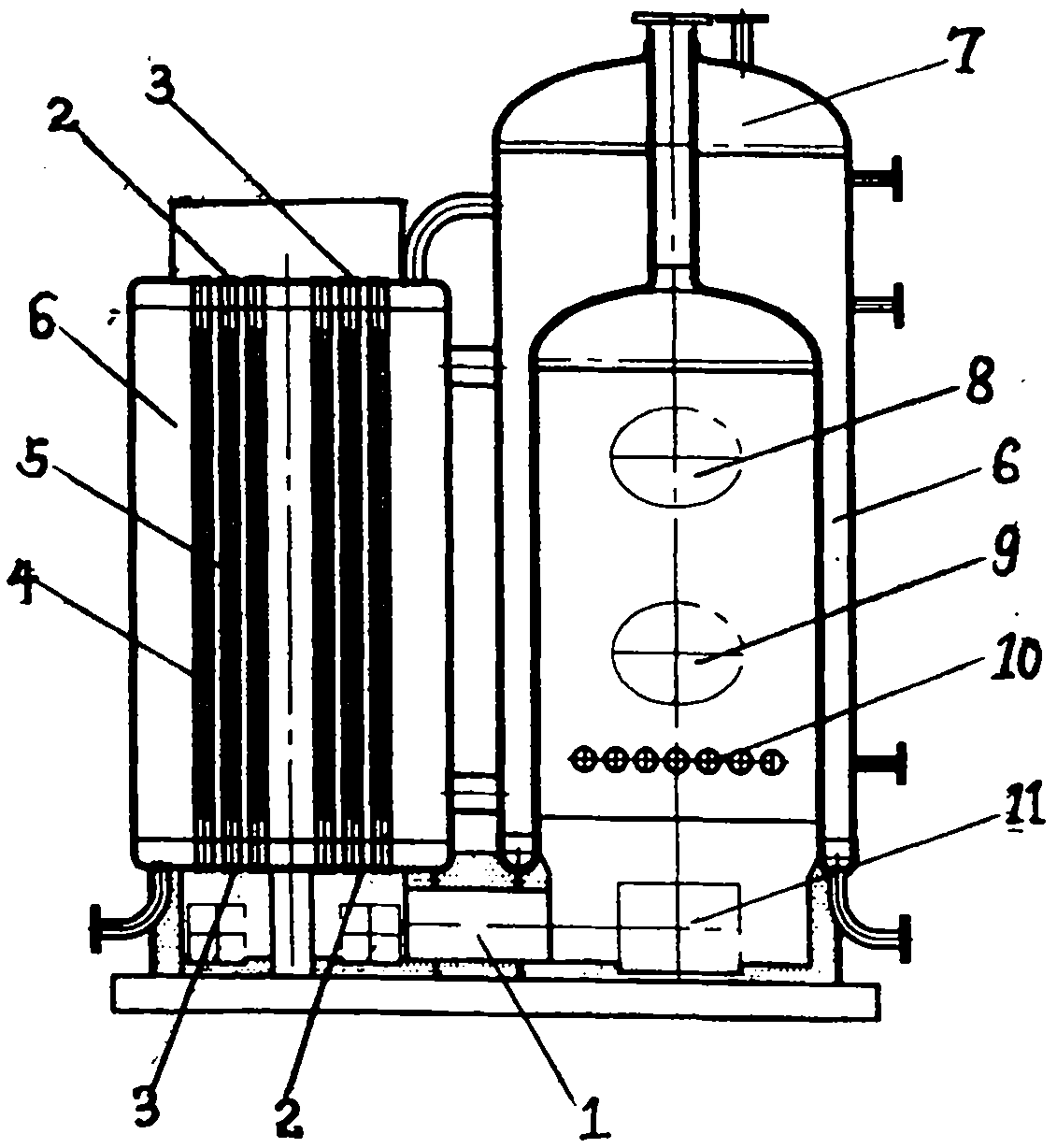 Biomass environmental-friendly energy-saving steam boiler of spiricle fire tube