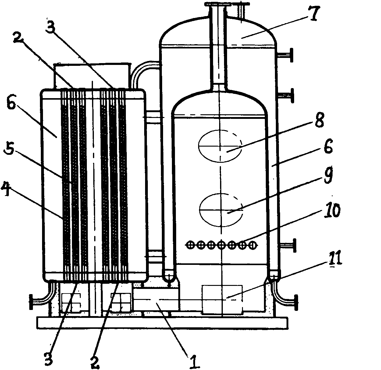 Biomass environmental-friendly energy-saving steam boiler of spiricle fire tube