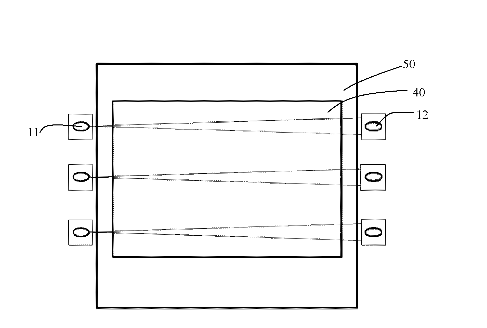 Detection device and detection method for glass substrate