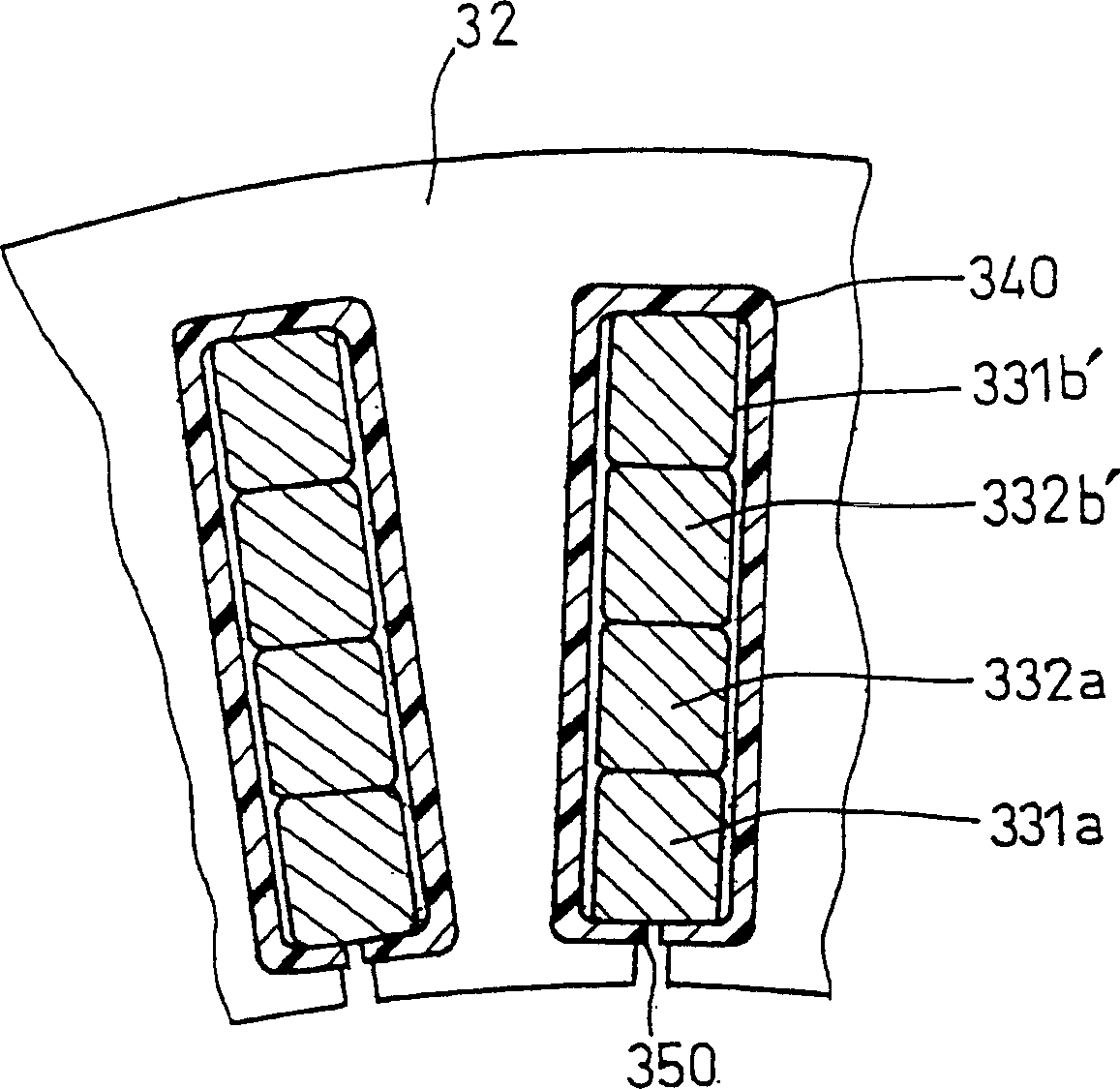 Sequentially joined-segment armature and ac machine using same