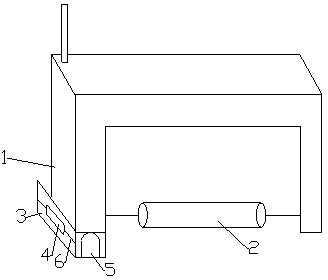 Shock absorbing device of water-jet loom