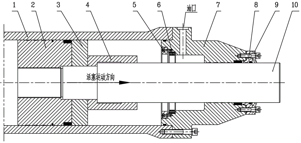 Hydraulic hoist oil cylinder buffering device and operation method