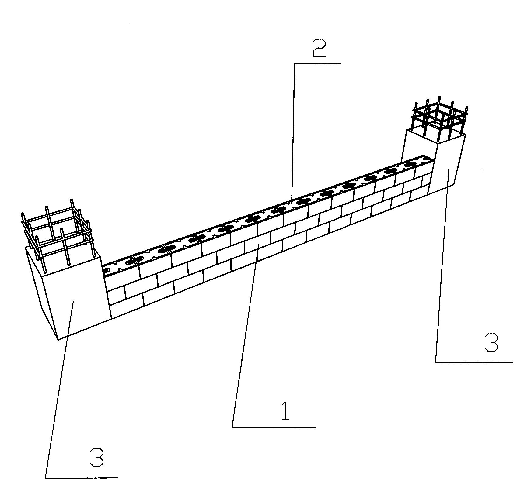 Cast-in-situ wall and insulation block combined wall self-insulation system