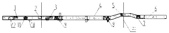 Design method of 7-meter front-arranged passenger car chassis frame