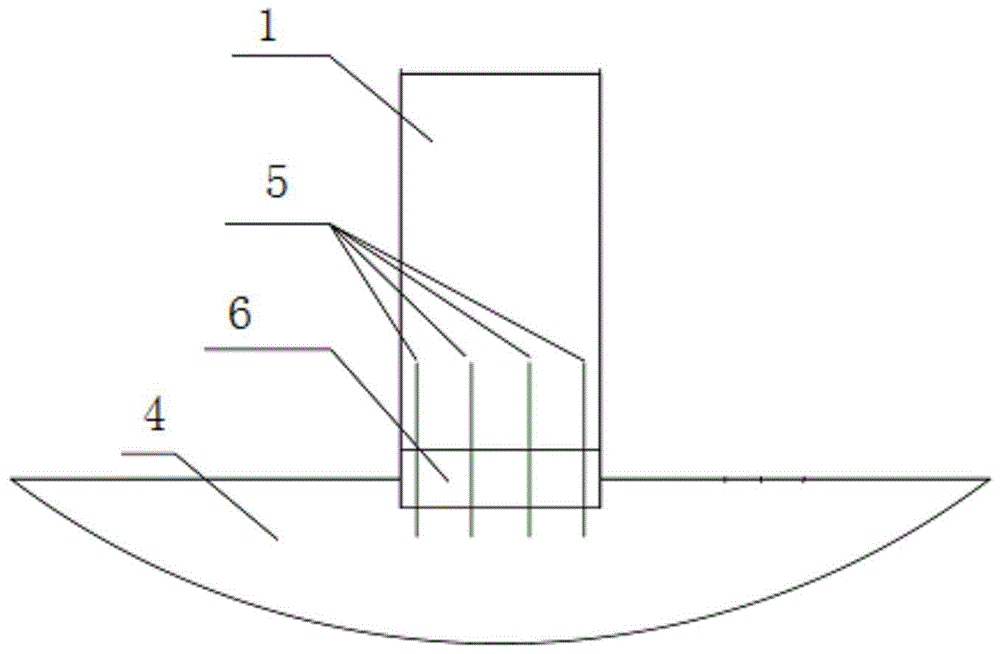 Track wall structure and construction method of straddle monorail underground section