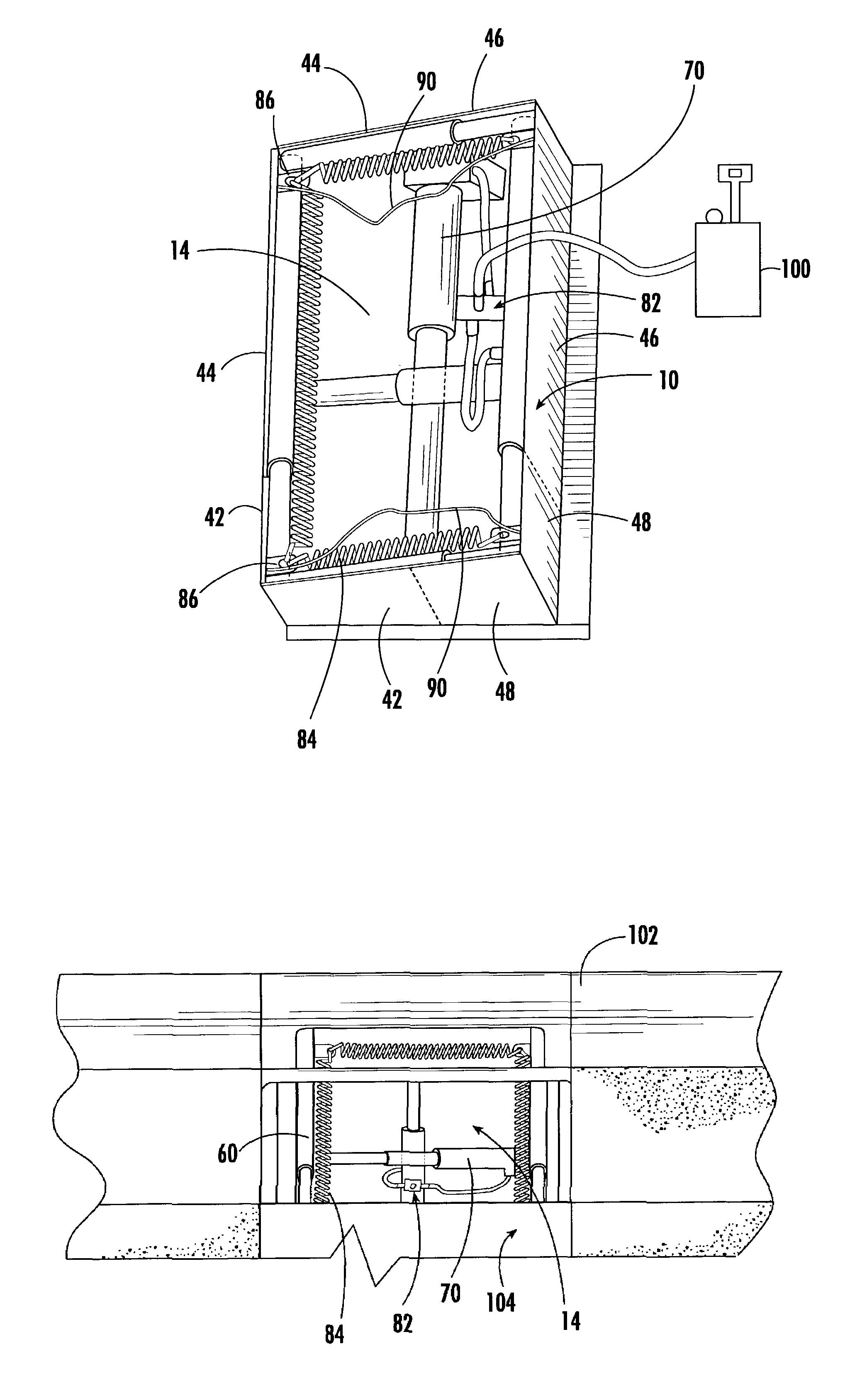 Device and method for setting a frame