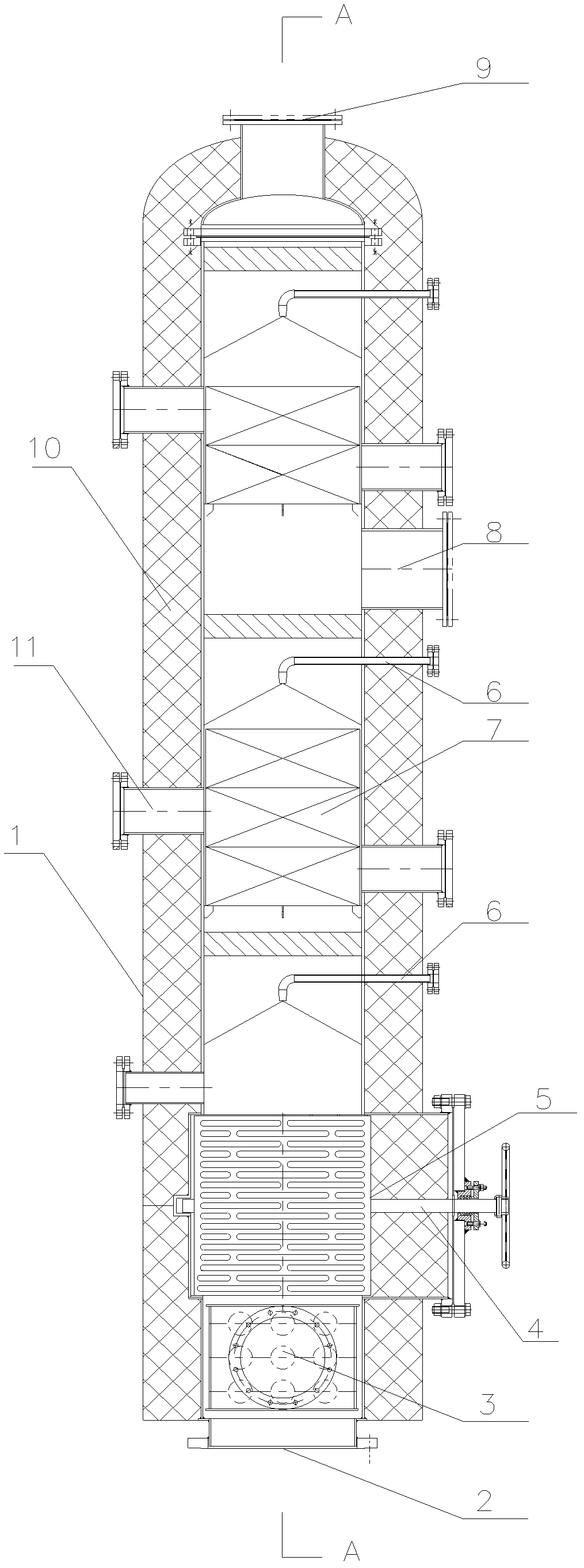 Technology and equipment for dedusting mixed oil gas