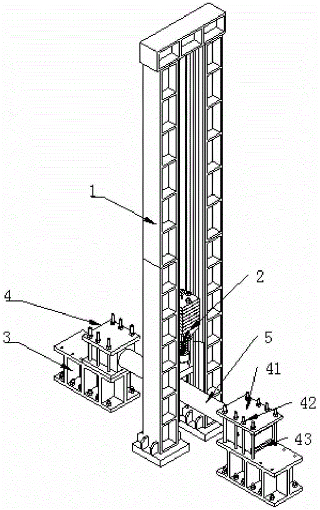 Drop hammer impact test device used for simulating vehicle collision