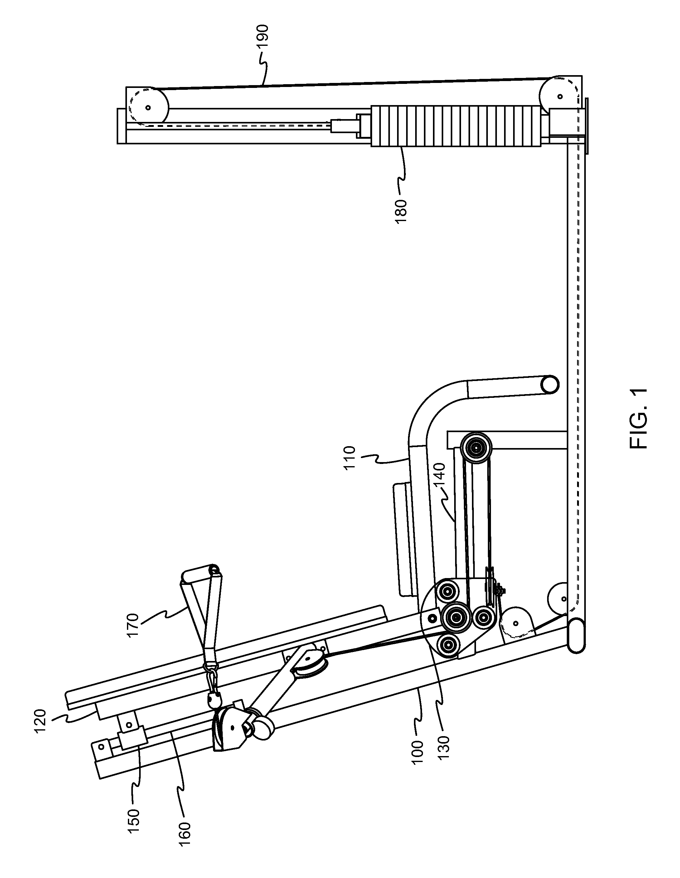 Functional training equipment with multiple movement planes used for pull exercises