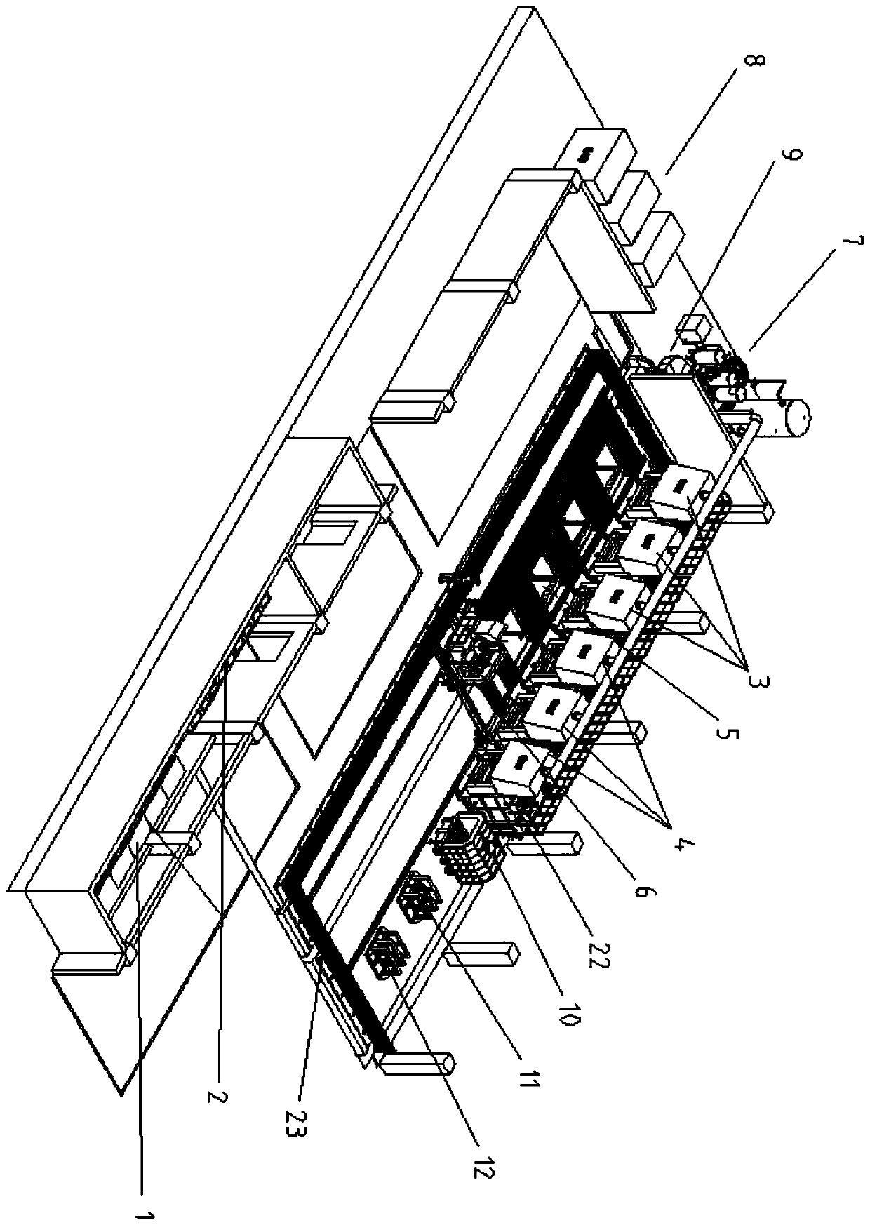 Intelligent heat treatment production line