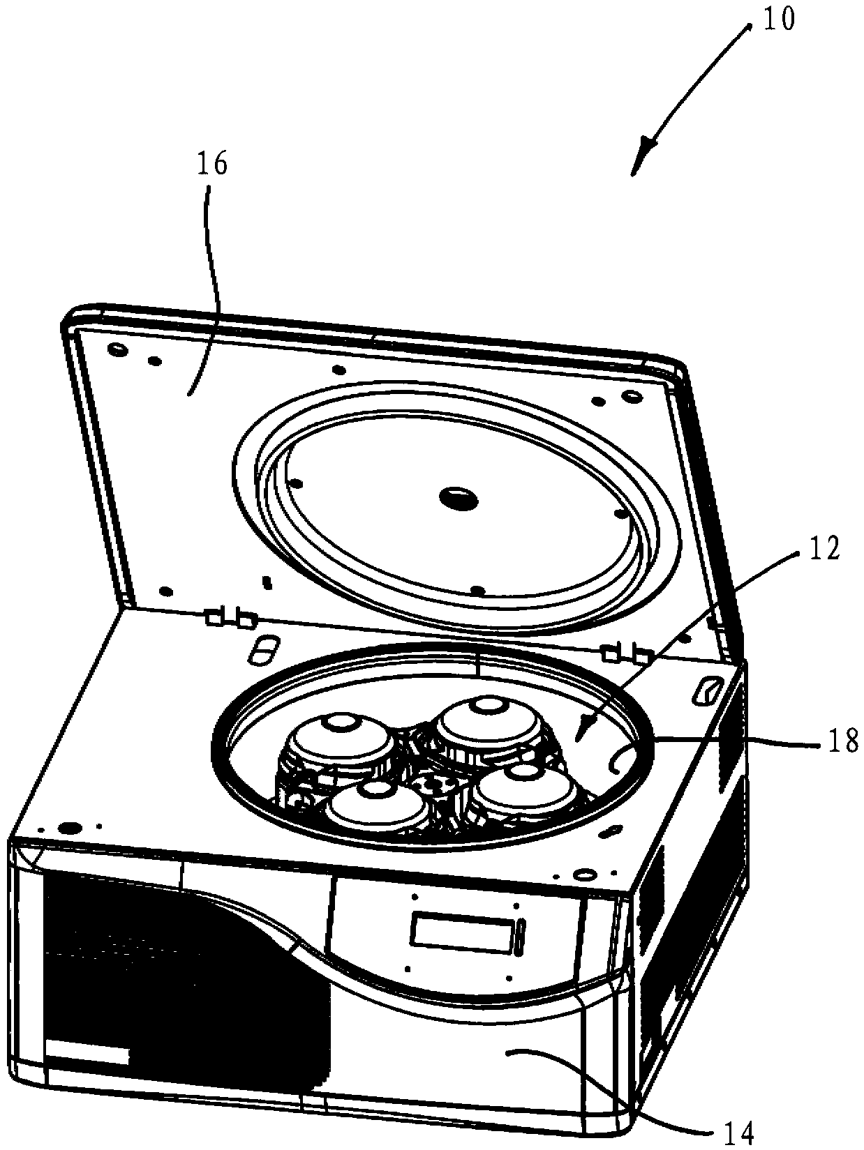 Centrifuge and swing-out rotor