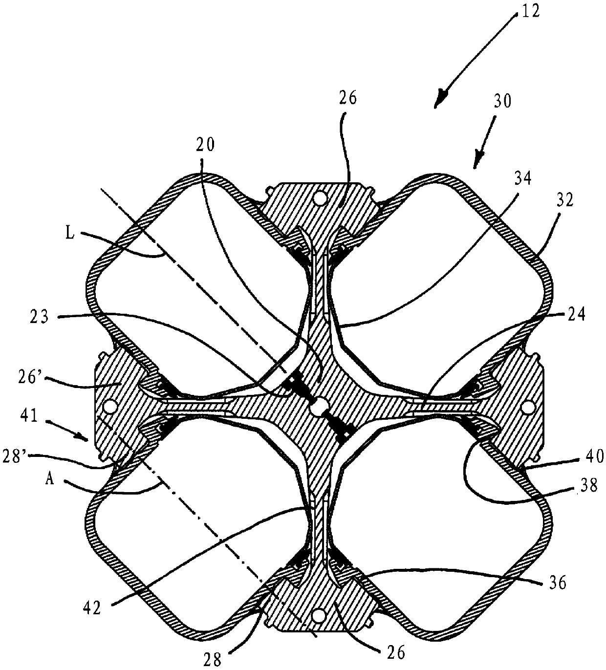 Centrifuge and swing-out rotor