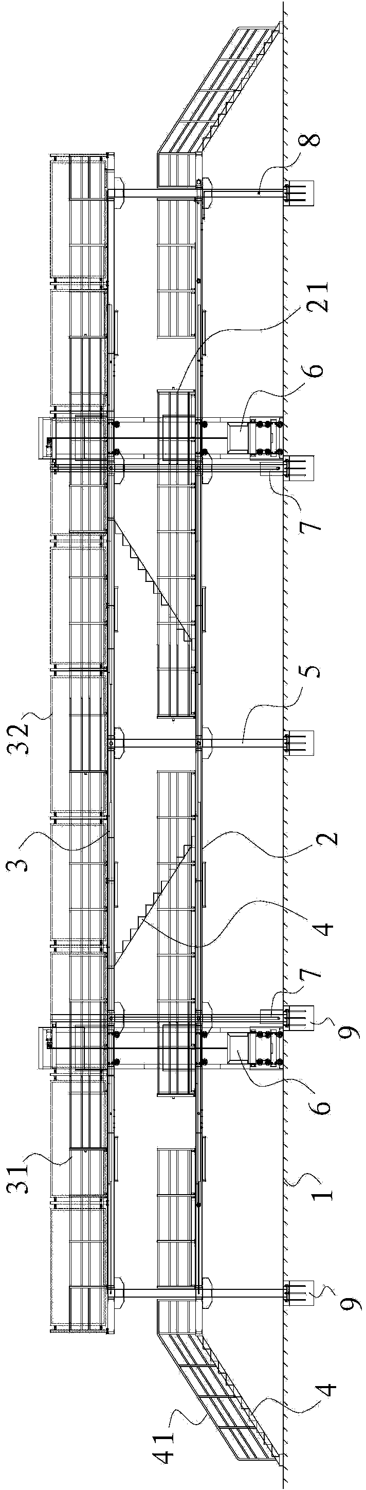 Locomotive servicing work platform