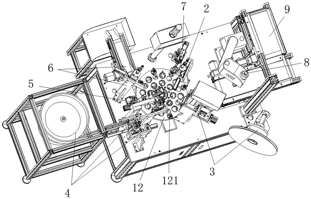 Assembling equipment for built-in soldering lug of two-way joint