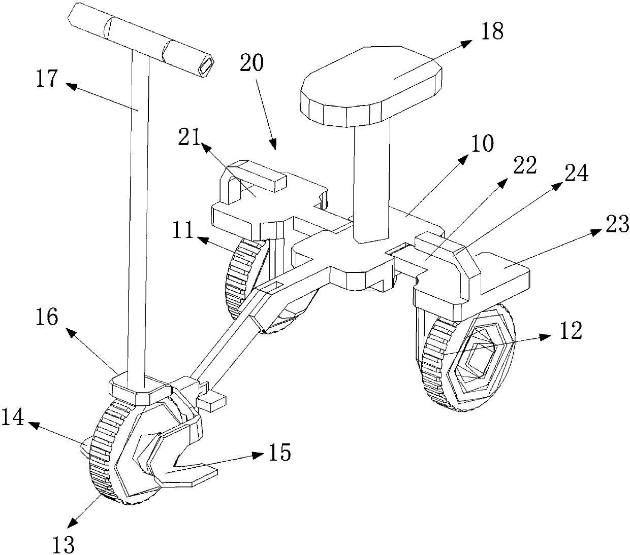 Exercise car for body building based on dumbbell fitness device