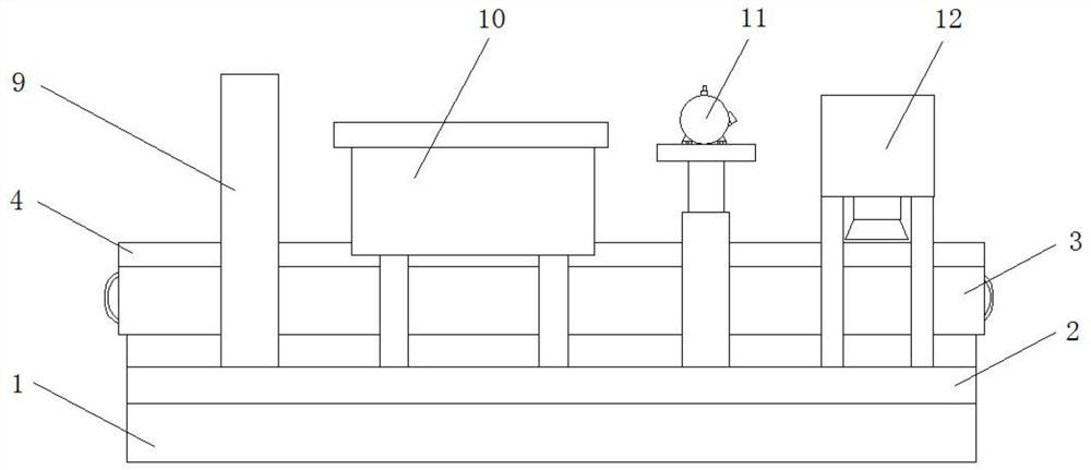 Sponge mattress processing integrated device