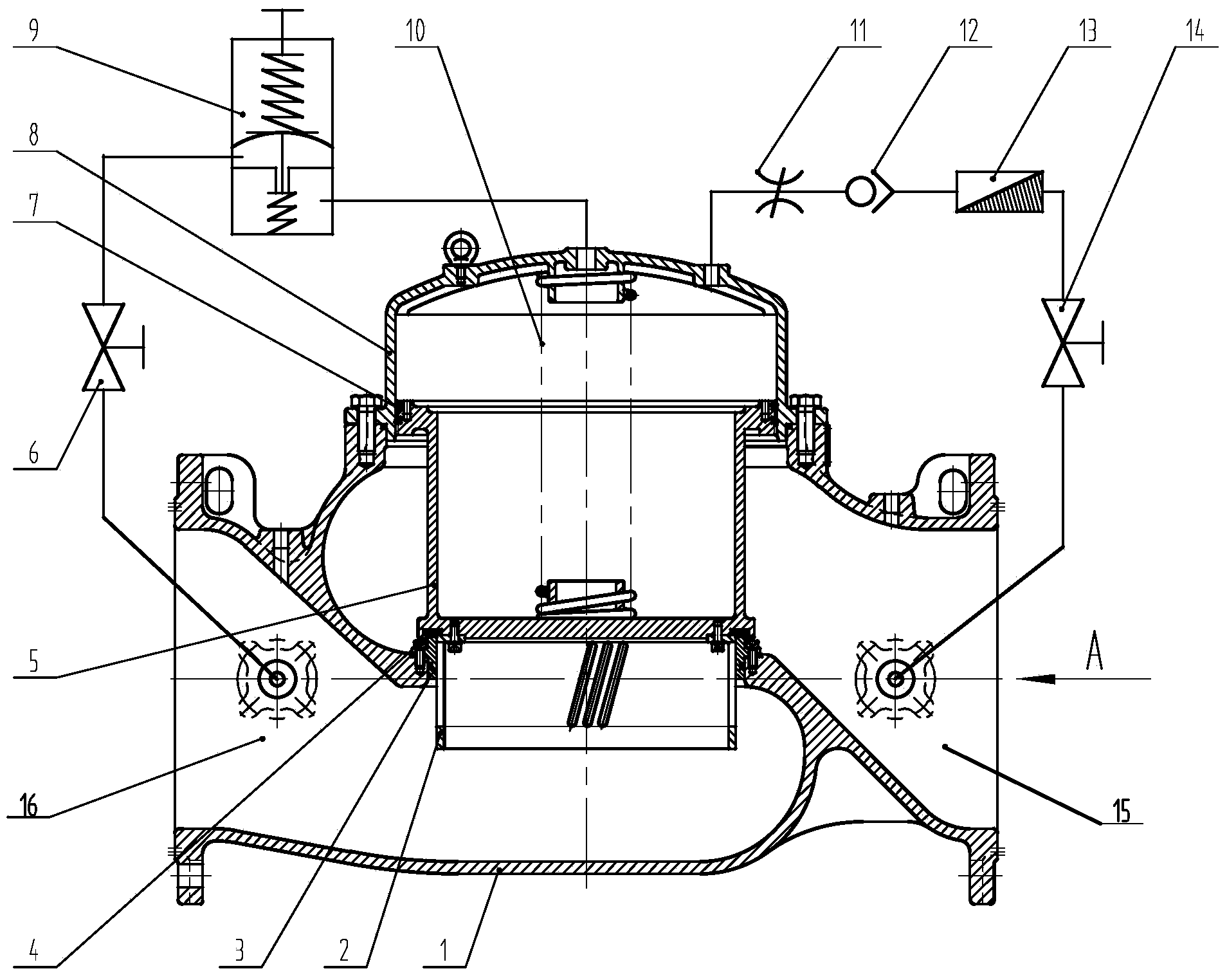 Improved piston-type control valve