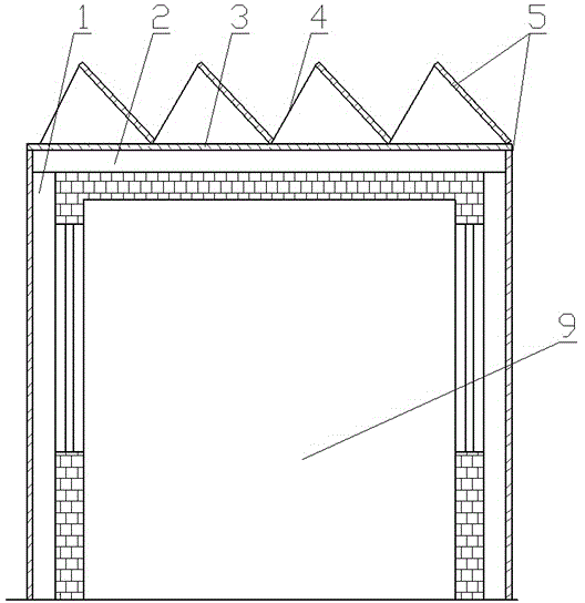 Energy house formed by existing building reform